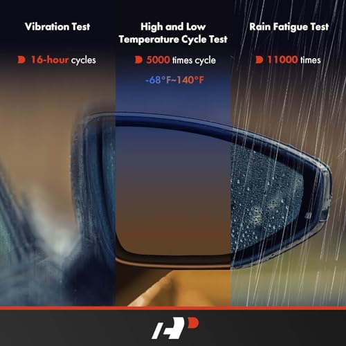 A-Premium Driver Side Power Door Mirror - Compatible with Toyota Camry 2007 2008 2009 2010 2011 - Non-Heated, Non-Folding, Black Outside Rear View Mirror - Replace# 8794006190