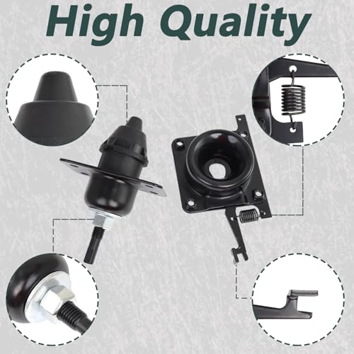 VKVXCLON 4PCS Upper and Lower Latches & Hood Release Latch, Compatible with Volvo VN VNL Latches (2004-2018), for 20498998 8074938 20565619, for Driver and Passenger Side