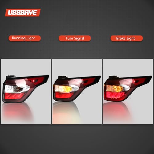 Tail Light Compatible with 2017 2018 Ford Escape S SE SEL Titanium Right