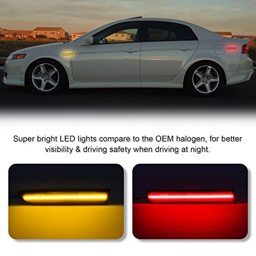 LED Front Rear Side Marker Lights for TL 2004-2008 (Excluding Type S)