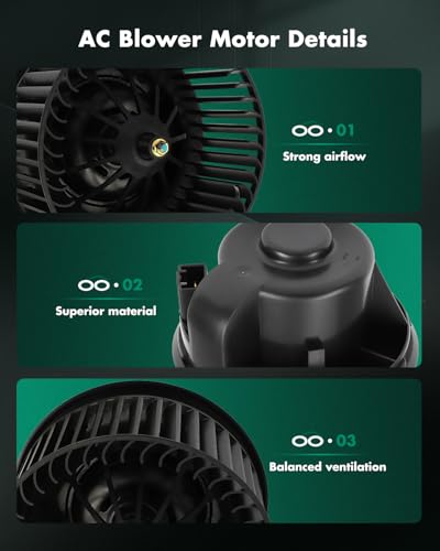 SCITOO HVAC Heater Blower Motor with Fan Cage Front 700272 for Ford for Escape 2013-2019,for Ford for Focus 2012-2018,for Ford for Transit Connect 2014-2022,for Lincoln for MKC 2015-2019