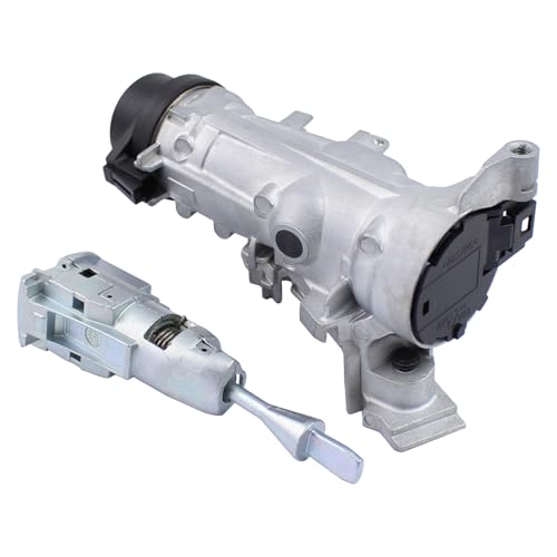 DriveFix Ignition Switch Door Lock Cylinders for VW Tiguan 2012-2017 Passat 2012-2019 Jetta 2006-2018 GTI Golf 2011-2018 Eos 2012-2016 for Audi Q3 2015-2018 w/ 48-Chip 433 Frequency Remote Key