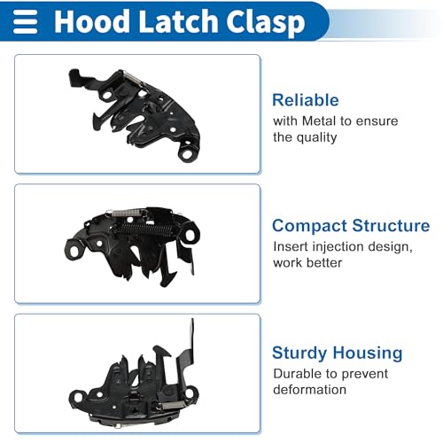 RATCHROLL Hood Latch Assembly for Nissan Sentra 2004-2006 Engine Hood Latch Lock Release No.656016Z500 1 Pcs