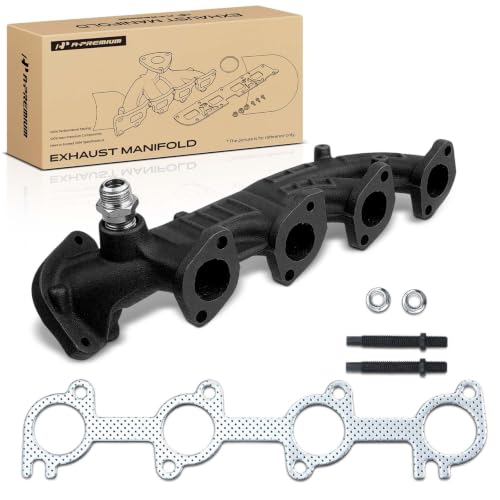 A-Premium Left Side [V8 5.4L] Engine Exhaust Manifold Kit W/Gasket & Studs & Nuts Compatible with Ford F-150 1999-2003, F-250 1999, F-150 Heritage 2004, Expedition 1999-2004, Replaces 2L1Z9431CA