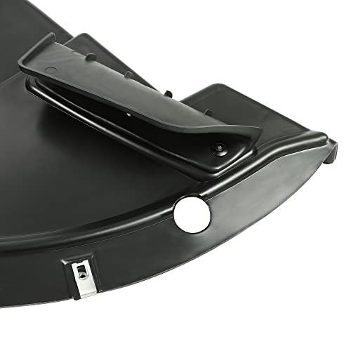 HECASA Engine Splash Shield Compatible with 2015-2023 Dodge Charger Replacement for 68202632AC 68202632AD CH1228130 Front Engine Splash Guard Plastic Black