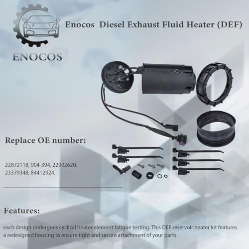 Enocos 904-394 Diesel Exhaust Fluid Heater (DEF) Compatible with 2012-2016 Chevy Silverado GMC Sierra 2500HD 3500HD Duramax LML LGH 6.6L V8 Replacement# 22872118 84412924