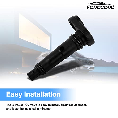 Forccord Exhaust PCV Valve Compatible with Honda Accord Acura Odyssey Pilot TL Saturn Vue Positive Crankcase Ventilation Valve Replace# 17130-RCA-A02 17130RCAA01 PCV374 Car Replacement Accessories