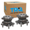 TRQ Rear Left and Right Wheel Bearing and Hub Assembly 2 Piece Set Compatible with 2003-2006 Infiniti G35 / 2007 G35 Coupe Only / 2003-2009 Nissan 350Z