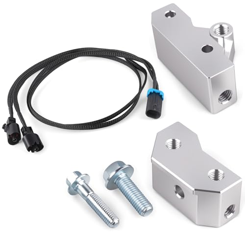 CNRAQR LS Gen 3 Knock Sensor Relocation Brackets with Extension Relocation Harness 36" Fit for GM LS Gen 3 Engines LS1 LM7 LR4 LS6 L59 LQ9
