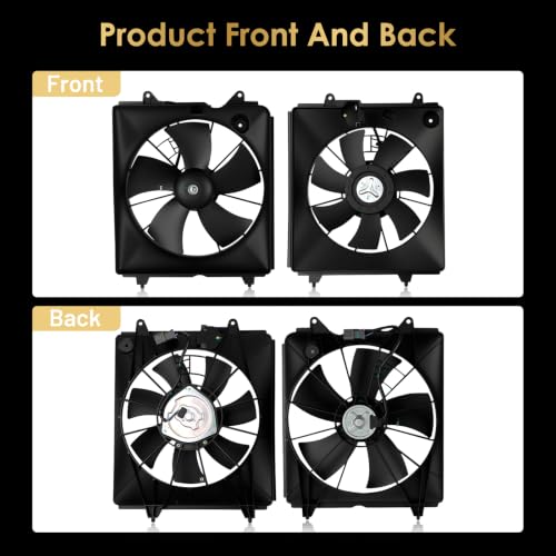 620-212 620-245 Radiator Cooling Fan Assembly Fits for 2007-2009 Honda CR-V 2.4L Replaces OE HO3115139 HO3120102