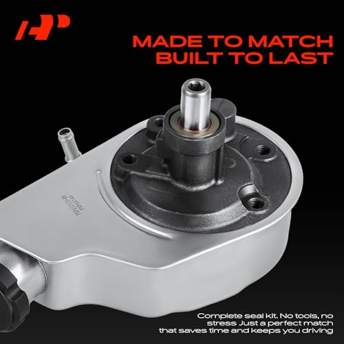 A-Premium Power Steering Pump, with Reservoir, Compatible with Chevrolet & GMC & Cadillac & Hummer - 1996-2014 - Silverado 1500, Suburban 1500, Escalade, Cheyenne, Avalanche 1500, Sierra 1500, Yukon