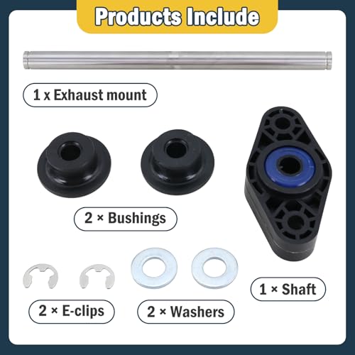 M136109K Exhaust Mount Bushing Kit Fit for Peterbilt 348 379 388 389 & Kenworth T600 T680 T800 W900, Replaces # M13-6001 M13-1009