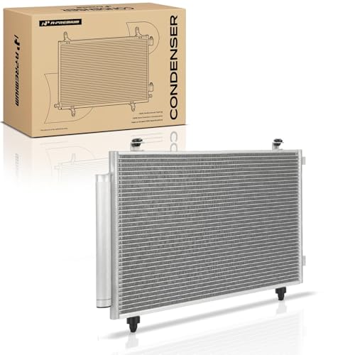 A-Premium Air Conditioning A/C Condenser Compatible with Toyota Corolla 2003-2004, Matrix 2003-2004, L4 1.8L