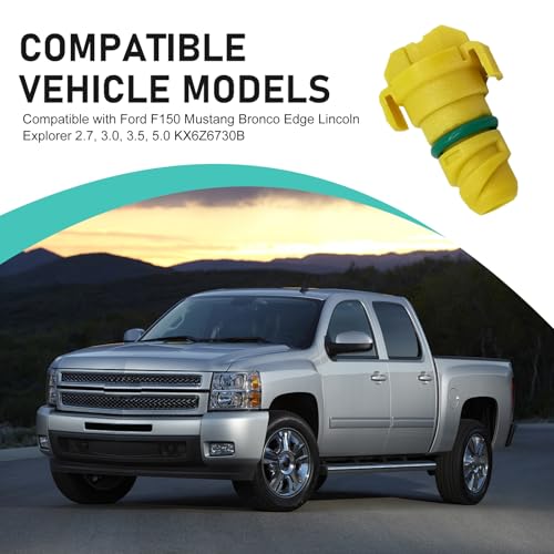 Opuweiy 3 PCS Plastic Oil Drain Plug, Leak-proof Engine Oil Pan Drain Screw with Rubber Ring, Replace for OEM #KX6Z6730B, Compatible with Ford F150 Edge Navigator (Yellow)