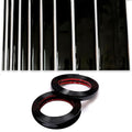 NANSH 16Ft Glossy Black Extra Thick Auto Molding Trim Universal Bumper Window Door Body Side Decorative Strip Scratch-Proof (Width: 3/4inch [20mm])