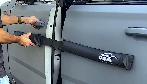 HRX Car Door Dent Protector for Non-Aluminum Cars Doors - 4 Doors Pack - Removable Soft Cushion Magnetic Door Guards - Door Ding Bumper and Scratch Protector - Prevents Dents, Scratches & Dings