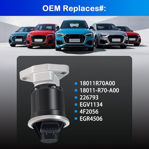 USUCRRE EGV1134 Exhaust Gas Recirculation EGR Valve Compatible with Acura MDX 2010-2013,RL 2009-2012,TL 2009-2013,TSX 2010-2013,for Honda Accord 2008-2012,for Odyssey 2008-2013,for Pilot 2009-2014