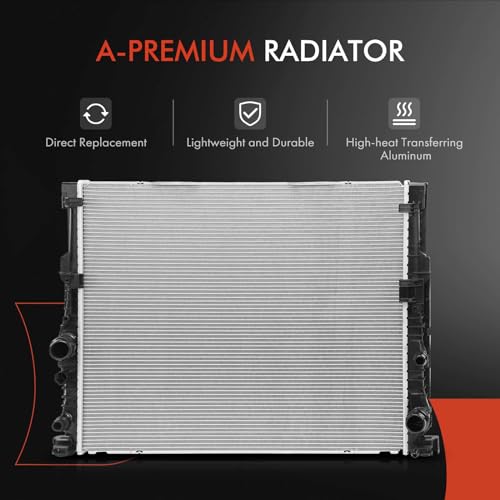 A-Premium Engine Coolant Radiator Assembly Compatible with BMW 550i xDrive 2018, 750i/750i xDrive 2016-2019, Alpina B7 2017-2020, M550i xDrive 2018, 4.4L, Replace# CR2630000P