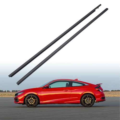 E-Gaultra Car Weatherstrip Window Seal Fit for Honda Civic Coupe (2pcs)