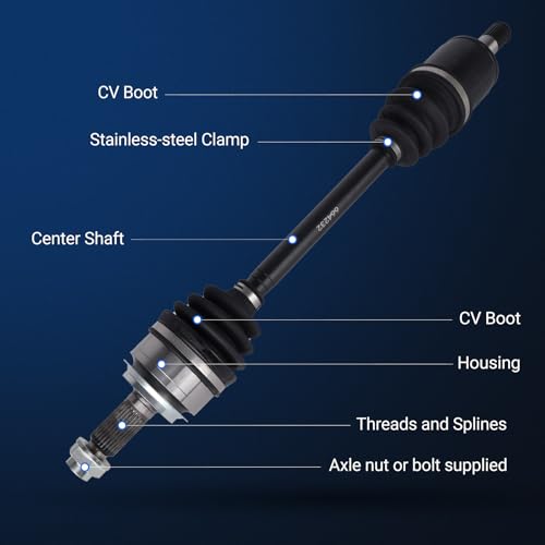 Autoround 664232 Front Left CV Axle Assembly Compatible with Honda Civic 2006 2007 2008 2009 2010 2011 2012 2013 2014 2015, 1.8L L4 Automatic Trans, Front Driver Side