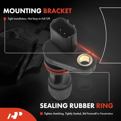 A-Premium Engine Crankshaft Position Sensor Compatible with Honda Civic 2002-2011, CR-V 2002-2009 & Acura CSX 2007-2011, RSX 2002-2006, Front, 1.3L 2.0L 2.4L, Replace# 37500-PNA-003