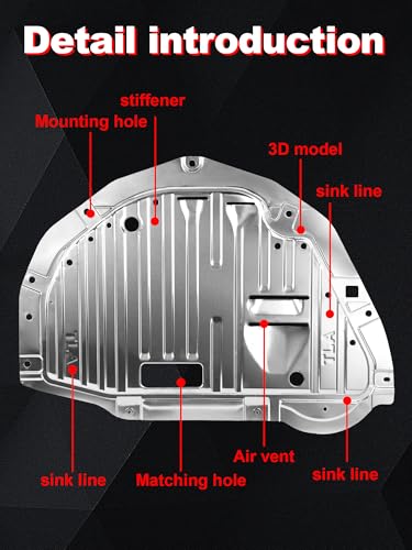 Upgraded Aluminum Engine Splash Shield for 2017-2022 CRV 74112TLAA01
