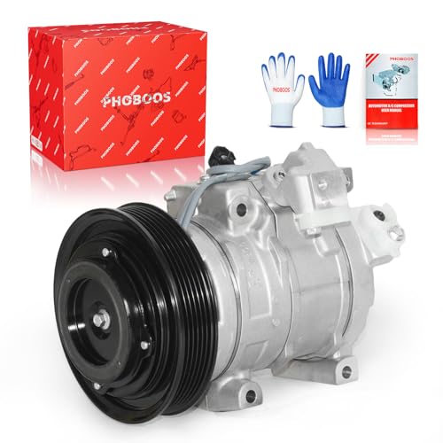 PHOBOOS A/C Compressor with Clutch Compatible with Acura TL 2009-2014, TSX 2010-2014, RDX 2013-2015 & Honda Accord 2008-2012, Accord Crosstour 2010-2011, Crosstour 2012【3.5L/3.7L】. Ref. CO-29030C