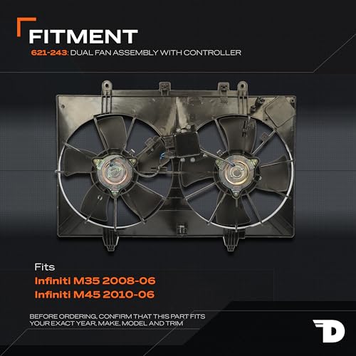 Dorman 621-243 Engine Cooling Fan Assembly Compatible with Select Infiniti Models