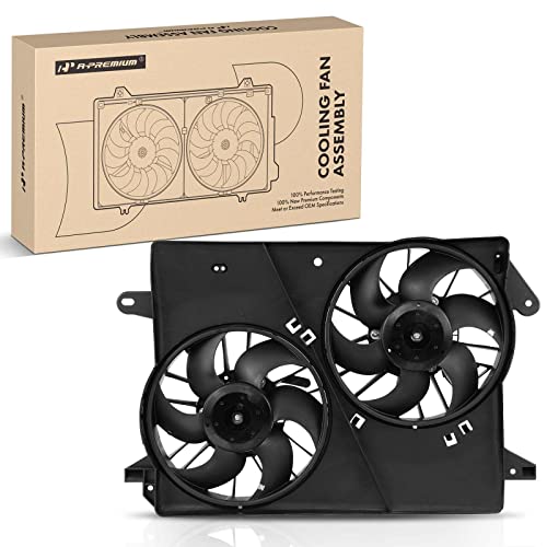 A-Premium Engine Radiator Cooling Fan Assembly Compatible with Select Dodge & Chrysler Models - Charger 2006-2008, Challenger 2008, Magnum 2005-2008, 300 2005-2008