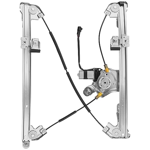 Obaee 741-428 Front Left Driver Side Power Window Regulator and Motor Assembly Compatible with Ford F-150 2004-2008, Lincoln Mark LT Base 2006-2008, Standard Cab or Crew Cap
