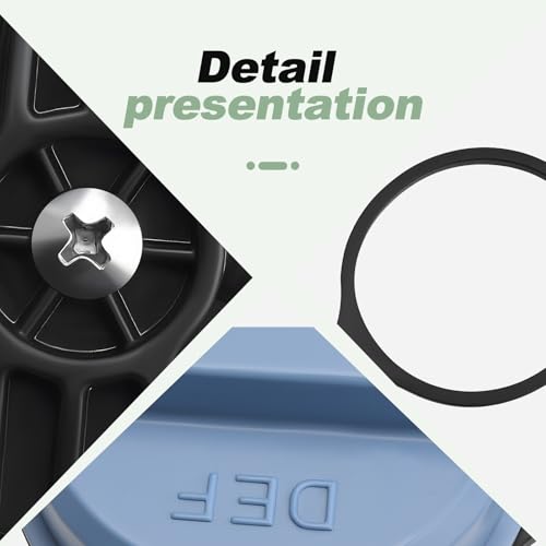 Heavy Duty Diesel Exhaust Fluid Tank Cap DEF Blue Compatible with Peterbilt 210 320 330 335 337 362 365 384 387 388 Kenworth C500 T2000 T660 T680 T800 W900 Replace 572.3005 08-0223-01 904-5401CD