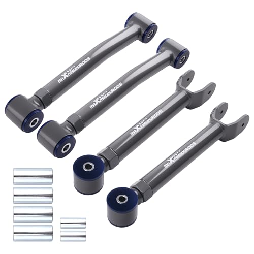 maXpeedingrods Adjustable 0-8" Lift Front Control Arms for Jeep Wrangler TJ Cherokee XJ ZJ, Upper and Lower w/wear-resistant Poly Bushing