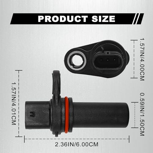 NOTISH Engine Crankshaft Position Sensor, Crank Engine Sensor Compatible with Chrysler 200 Sebring Dodge Caliber Avenger Journey Ram 1500 Viper V10 Compass Patriot 5033307AA 5033307AC