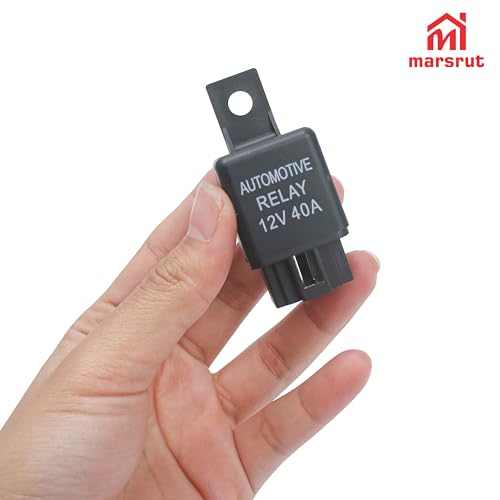 2Pcs 12V 40A Relay, Automotive 4 Pin Relays Fit for YL-388-S FLS821 Fog Driving Light, 12VDC 30A Universal Heavy Duty SPST Relay Replacement Kit for Air Fan Conditioner Starter Bar Wire Wiring Harness