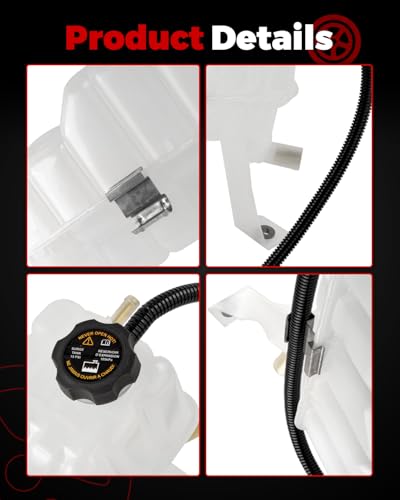 603-102 Coolant Reservoir Tank with Sensor & Cap Compatible with 1999-2006 Silverado 1500, 2000-2006 Suburban Tahoe, 2002-2006 Escalade, 1999-2006 Yukon Sierra, 2003-2009 H2 Replace 15203949 19353731