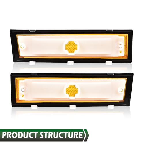 GRAND ORANGE Marker Lights Fit Blazer/Jimmy/Suburban C/K R Truck 1981-1991