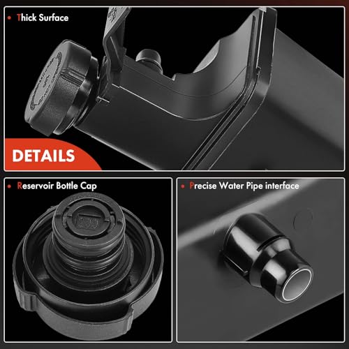 A-Premium Engine Coolant Overflow Recovery Reservoir Tank - W/Sensor & Cap [DOHC, 6Cyl 2.2 2.5 2.8 3.0L] Compatible with BMW E46-99-06-320i, 325xi, 328i, 330xi, X3, X5 & More, for# 17137787039