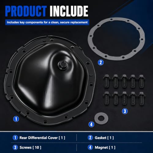 697-706 Rear Differential Cover with Gasket For Chevy GMC Cadillac Models
