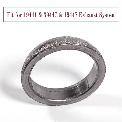 61106 Exhaust Pipe Flange Gasket 2.39inch Inner Diameter 1745174051,17451-74051 for Lexus Mitsubishi Subaru Saab Scion Toyota Pontiac SU00301112 MR431022 F31662 EJ253 (60.8MM) 1PCS