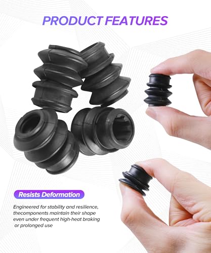 PAIYUE 4PCS Caliper Rebuild Kit,Car Accessories Brake Caliper Slide Pin Kit,Easy Installation Automotive Replacement Drive Shaft Assemblies Brake Bushings,Suitable for Most Compatible Vehicles