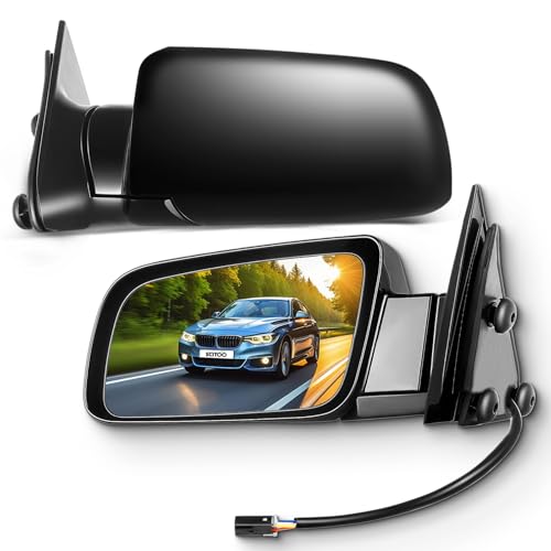 SCITOO Side View Mirrors Fit For 1992 1993 1994 For Chevy Blazer 1988-1999 Pickup Truck 1992-1999 Suburban Power Manual Folding Exterior Mirrors GM1320122 GM1321122