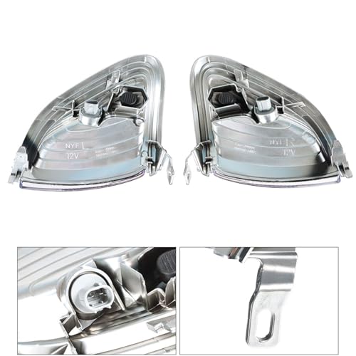 Silscvtt 1 Pair Front Turn Signal Lights Replacement for Toyota Tacoma 2001-2004 Right and Left Side Marker Lamps 8161004080 8162004080