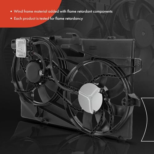 A-Premium Engine Radiator Cooling Fan Assembly Compatible with Select Ford & Lincoln Models - Edge 2007-2014, MKX 2007-2012 - Replace# 9T4Z8C607A