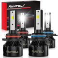 FANTELI 𝟫𝟢𝟢𝟧/𝟫𝟢𝟢𝟨 Bulbs Combo 6500K Cool White 34000LM 800% Brightness, 1:1 Size Plug and Play IP68 Waterproof Off Road Lights, Pack of 4