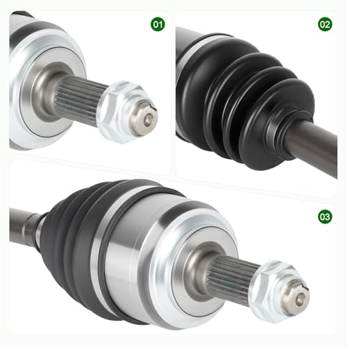 Front Left Driver Side CV Axle Shaft Assembly Fit for Honda Civic (1.8L, Automatic Transmission only) 2006 2007 2008 2009 2010 2011 2012 2013, for 2014-2015 Civic Natural Gas, Sedan Only, for 66-4232