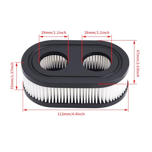 593260 Air Filter with Pre Filter and Spark Plug Fits for B&S 725EX 625EX 575EX 550EX 525EXI Engines, Air Filter Parts for Toro Recycler 22 and Troy Bilt Lawn Mower