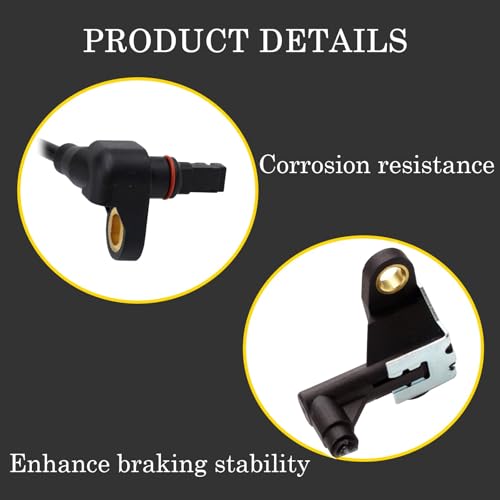 4 Pcs Ensun ABS Speed Sensor Front Rear Left Right Compatible with - 2006-2010 Explorer, 2007-2010 Explorer Sport Trac, 2006-2010 Mountaineer, Driver and Passenger