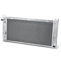 Auto Dynasty Radiator Compatible with 1999-2014 Cadillac Escalade Chevy Silverado Suburban GMC Sierra Yukon H2 4.8L 5.3L 6.0L 6.2L, 34 Inches Core 3-Row Cooling Radiator, Full Aluminum