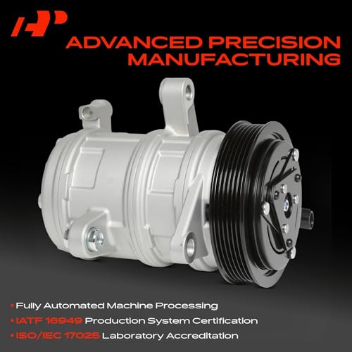 A-Premium Air Conditioner AC Compressor with Clutch Compatible with Dodge Ram 1500 2004-2007, Ram 2500 2004-2007, Dakota 2004-2007 & Mitsubishi Raider 2006-2007