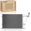 A-Premium Air Conditioning A/C Condenser Compatible with 2010 2011 2012 2013 Mazda 3 2.0L 2.5L, Fit Sedan Only